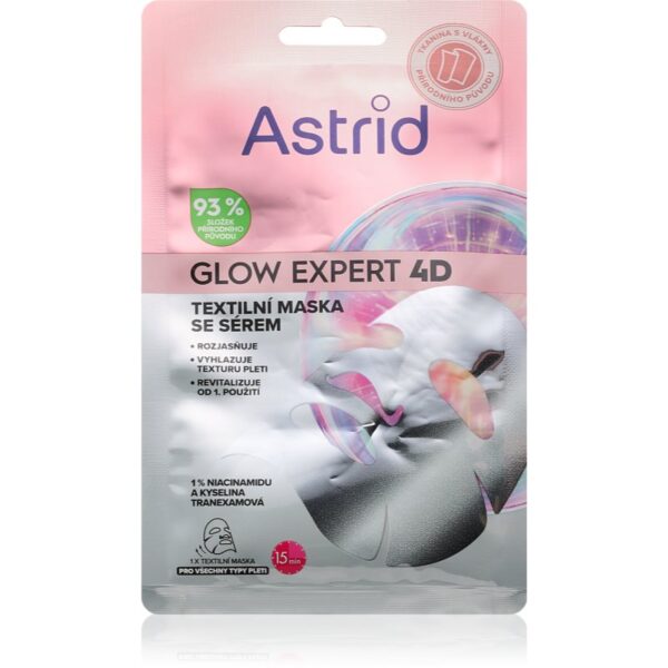 Astrid Glow Expert masca pentru celule pentru strălucirea și netezirea pielii 1 buc-ro