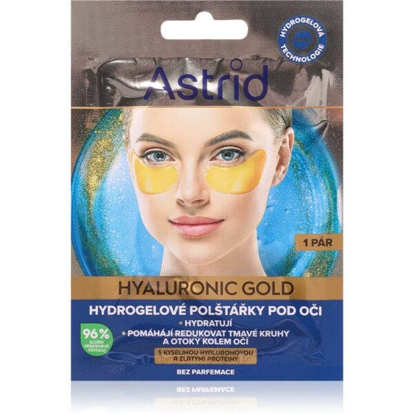 Astrid Hyaluronic Gold masca pentru ochi impotriva ridurilor si a punctelor negre 2 buc-ro