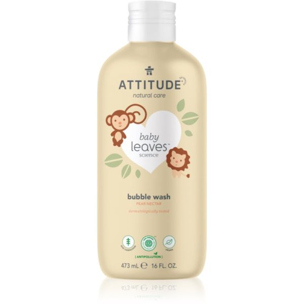 Attitude Baby Leaves Pear Nectar spuma de baie pentru copii 473 ml-ro