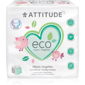 Attitude Eco Șervețele umede fără parfum 3x72 buc-ro