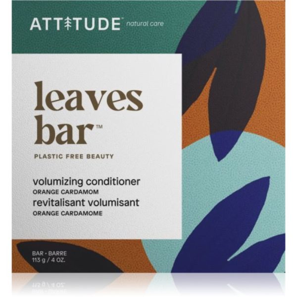 Attitude Leaves Bar Orange Cardamon balsam solid pentru volum 113 g-ro