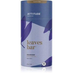 Attitude Leaves Bar Sea Salt deodorant fără conținut săruri de aluminiu 85 g-Țena