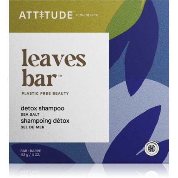 Attitude Leaves Bar Sea Salt șampon solid cu efect detoxifiant 113 g-ro