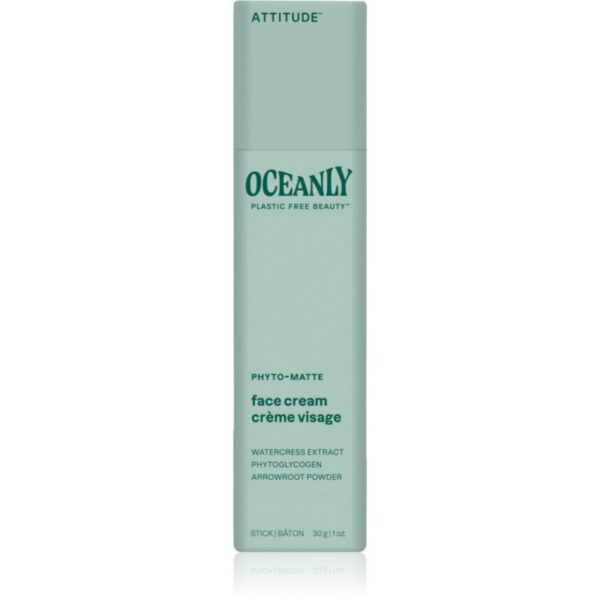 Attitude Oceanly Face Cream cremă solidă cu efect de matifiere pentru ten mixt 30 g-ro