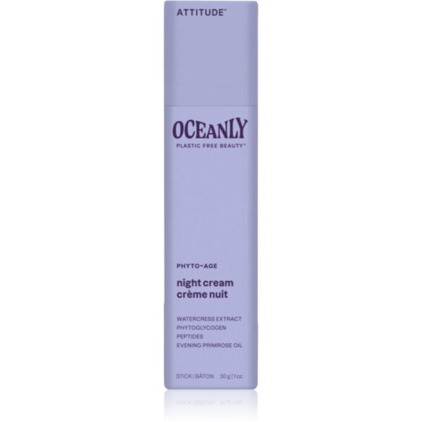 Attitude Oceanly Night Cream crema de noapte împotriva tuturor semnelor de imbatranire cu peptide 30 g-ro