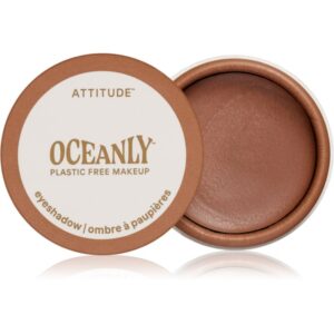 Attitude Oceanly Plastic Free Makeup fard de pleoape cremos cu efect matifiant culoare Brown Sugar 5 ml-Țena
