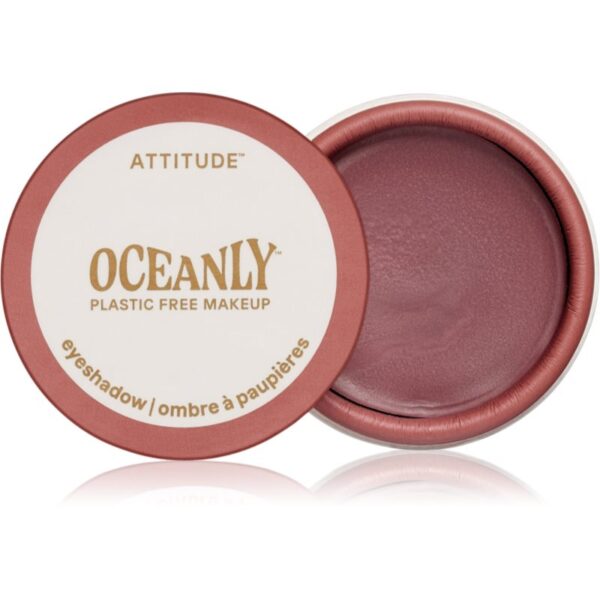 Attitude Oceanly Plastic Free Makeup fard de pleoape cremos cu efect matifiant culoare Dusty Rose 5 ml-Țena