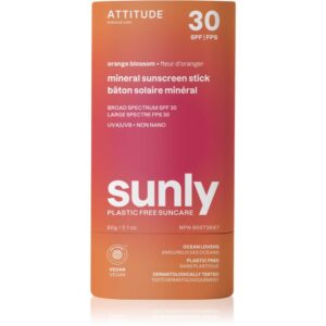 Attitude Sunly Orange Blossom Crema de soare cu minerale stick SPF 30 60 g-Țena