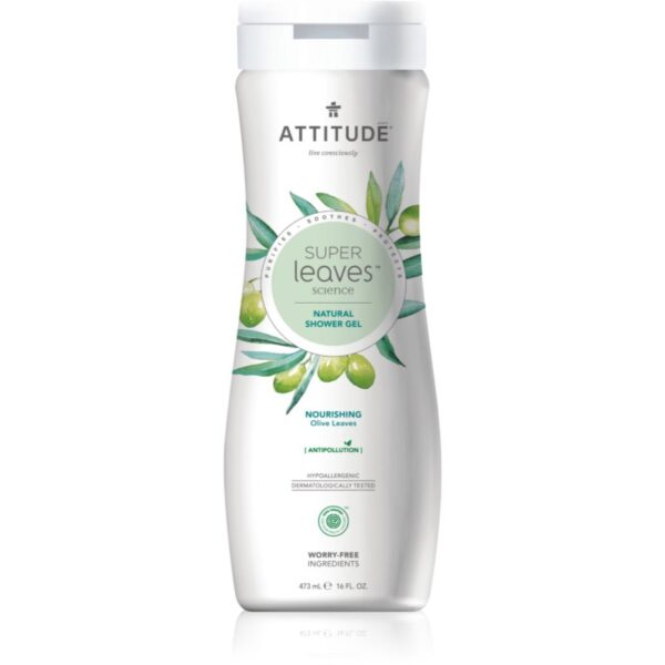 Attitude Super Leaves Olive gel de duș natural cu efect de hidratare 473 ml-Țena