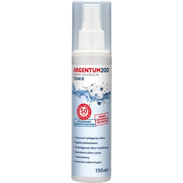 Aura Herbals Argentum 200 Collodial Silver 50 ppm tonic pentru curatare cu argint coloidal 150 ml-Țena