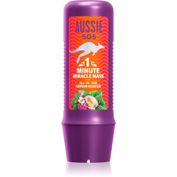 Aussie 1 Minute Miracle Repair Rescue Masca intens hrănitoare pentru păr uscat și deteriorat 250 ml-ro