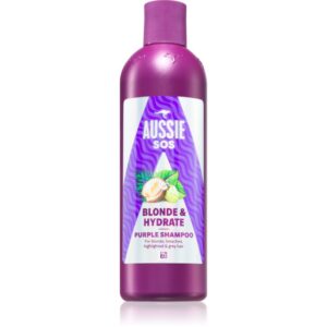 Aussie SOS Blonde & Hydrate sampon tonifiant cu violete pentru par blond 300 ml-ro