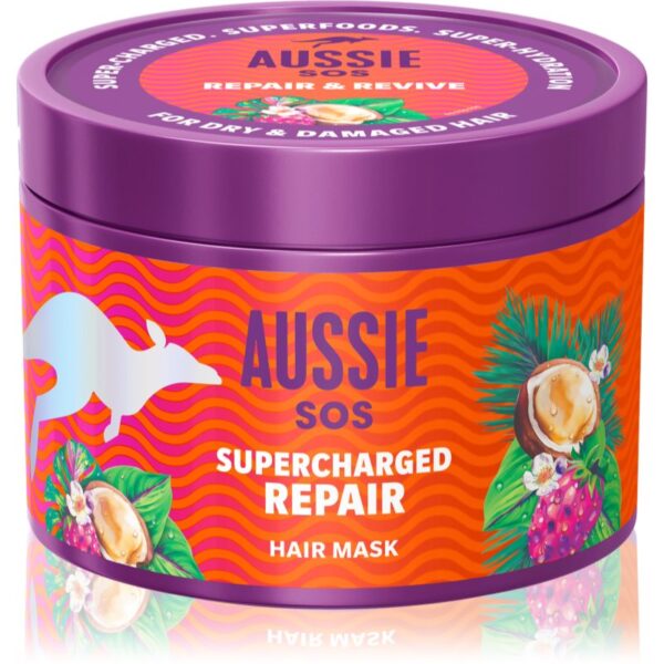 Aussie SOS Supercharged Repair Masca de par 500 ml-ro