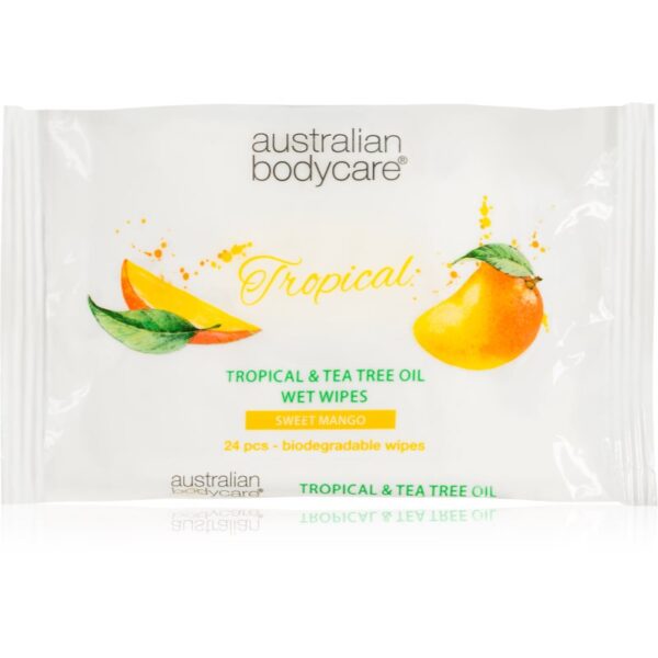 Australian Bodycare Tea Tree Oil & Mango Șervețele umede corp si fata 24 buc-ro