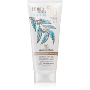 Australian Gold Botanical Tinted Face crema protectoare cu efect de tonifiere SPF 50 Medium 88 ml-ro