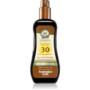 Australian Gold Spray Gel Sunscreen With Instant Bronzer gel protector nuanțator SPF 30 237 ml-Țena