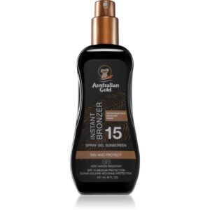 Australian Gold Spray Gel Sunscreen With Instant Bronzer spray pentru bronzat SPF 15 237 ml-ro