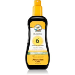 Australian Gold Spray Oil Sunscreen spray cu ulei pentru corp protectie solara SPF 6 237 ml-Țena