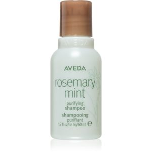 Aveda Rosemary Mint Purifying Shampoo curatarea profunda a scalpului pentru stralucire 50 ml-ro
