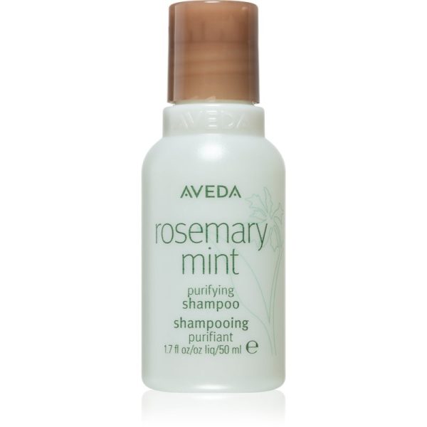 Aveda Rosemary Mint Purifying Shampoo curatarea profunda a scalpului pentru stralucire 50 ml-ro