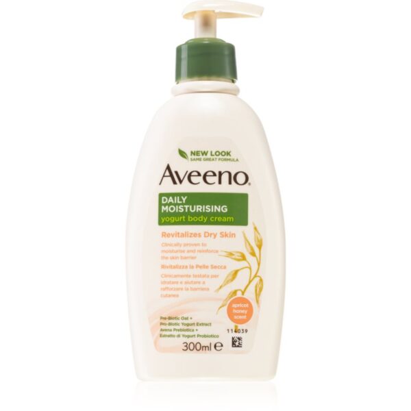 Aveeno Daily Moisturising Yoghurt body cream lotiune de corp hranitoare Apricot & Yoghurt 300 ml-Țena