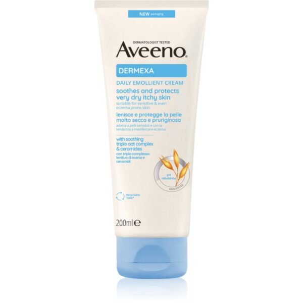 Aveeno Dermexa Daily Emollient Cream crema emolienta pentru ten uscat si iritat 200 ml-Țena