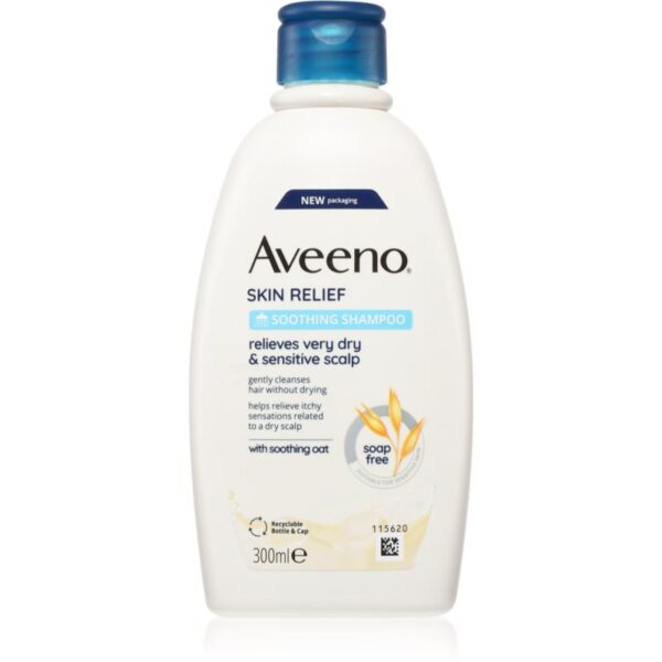 Aveeno Skin Relief sampon cu efect calmant pentru scalp sensibil si uscat 300 ml-Țena