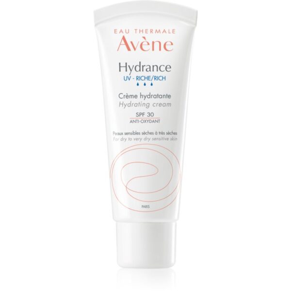 Avène Hydrance UV Rich Hydrating Cream cremă hidratantă pentru tenul sensibil SPF 30 40 ml-ro
