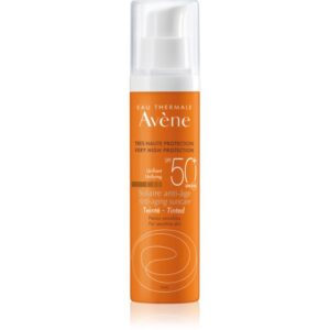 Avène Sun Anti-Aging Suncare Tinted fluid protector tonifiant pentru față impotriva petelor SPF 50+ 50 ml-Țena