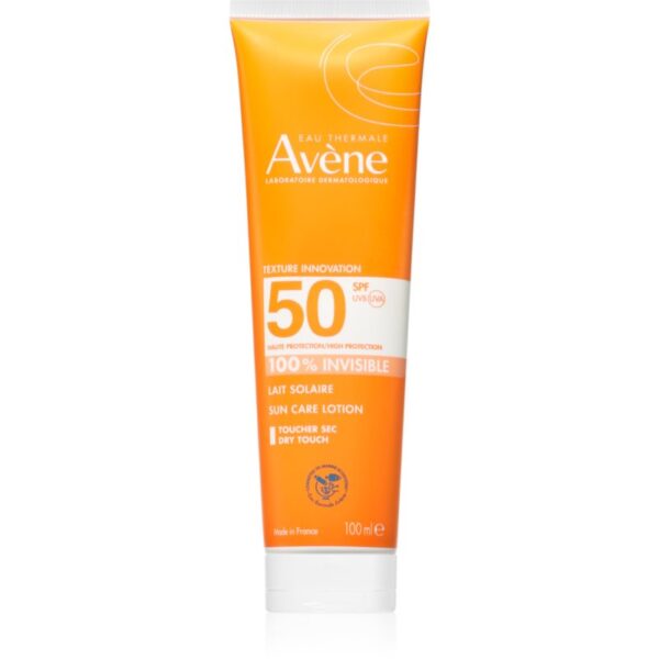 Avène Sun Care Lotion 100% Invisible lapte de corp pentru soare rezistent la apa SPF 50 100 ml-Țena