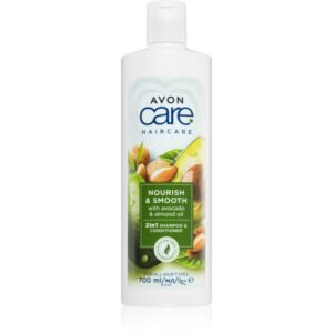 Avon Care Nourish & Smooth sampon si balsam 2 in 1 cu efect de nutritiv 700 ml-ro