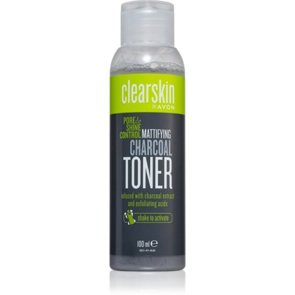 Avon Clearskin Pore & Shine Control lotiune matifianta cu cărbune activ 100 ml-ro