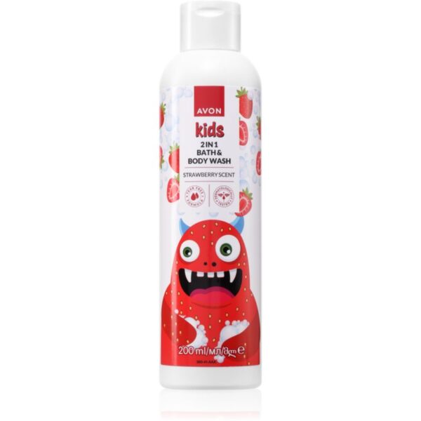 Avon Kids Strawberry produse pentru baie 2 in 1 200 ml-ro