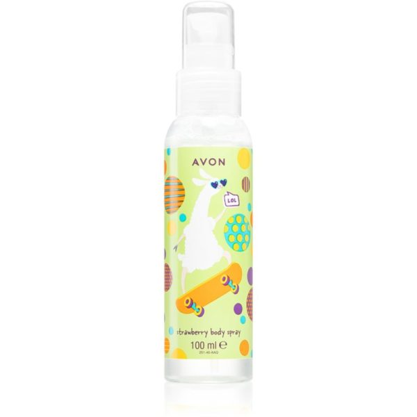 Avon Lama Dude spray de corp racoritor cu aroma de capsuni pentru copii 100 ml-Țena