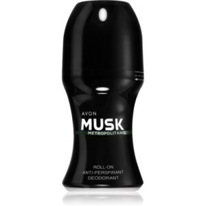 Avon Musk+ Metropolitano deodorant antiperspirant roll-on pentru bărbați 50 ml-Țena