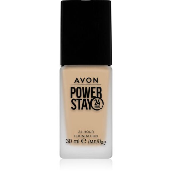 Avon Power Stay 24h machiaj persistent cu efect matifiant culoare 120 N Porcelain 30 ml-ro