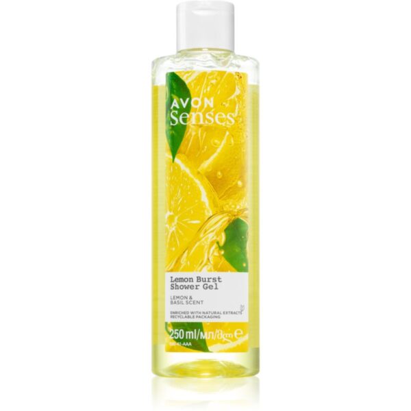 Avon Senses Lemon Burst gel de dus revigorant 250 ml-Țena