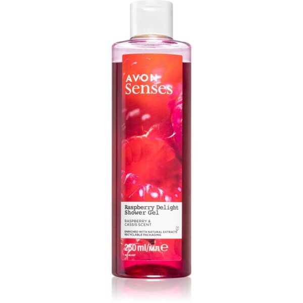 Avon Senses Raspberry Delight gel calmant pentru dus 250 ml-Țena