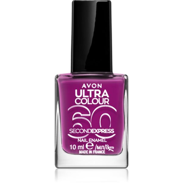 Avon Ultra Colour 60 Second Express lac de unghii cu uscare rapida culoare Grape Escape 10 ml-ro