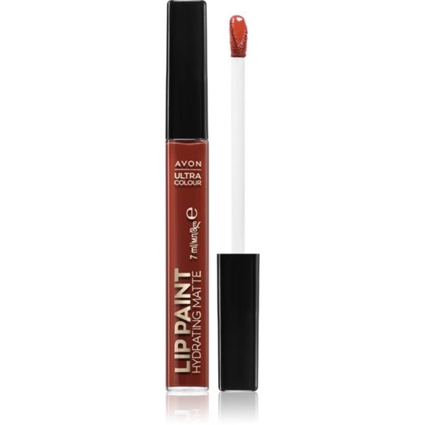 Avon Ultra Colour Paint ruj satinat cu efect matifiant culoare Bloody Mary 7 ml-ro