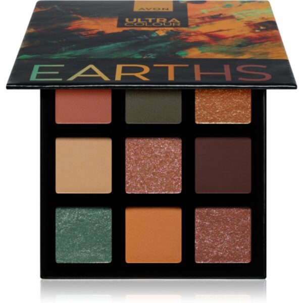 Avon Ultra Colour paletă cu farduri de ochi culoare Earths 6