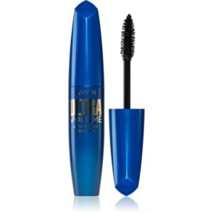 Avon Ultra Volume mascara rezistent la apă pentru curbare și volum culoare Blackest Black 10 ml-ro