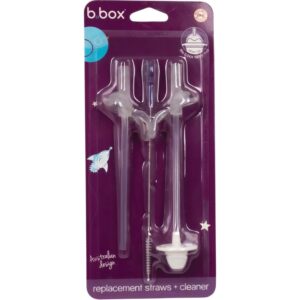 B.Box Replecement Straws + Cleaner pai din silicon 3 buc-Țena