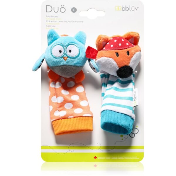 BBLÜV Düo șosete cu zornăitoare Owl / Fox 2 buc-ro