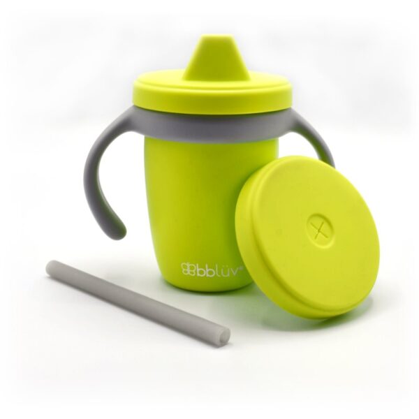 BBLÜV Sippy Küp cană pentru antrenament Lime 4m+ 240 ml-ro