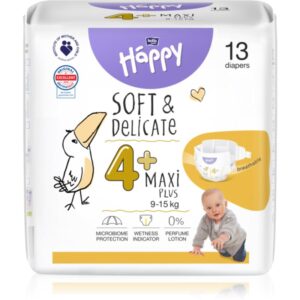 BELLA Baby Happy Soft&Delicate Size 4+ Maxi Plus scutece de unică folosință 9-15 kg 13 buc-Țena