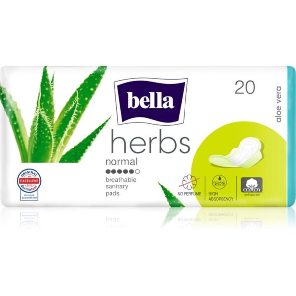 BELLA Herbs Aloe Vera absorbante fara parfum 20 buc-ro