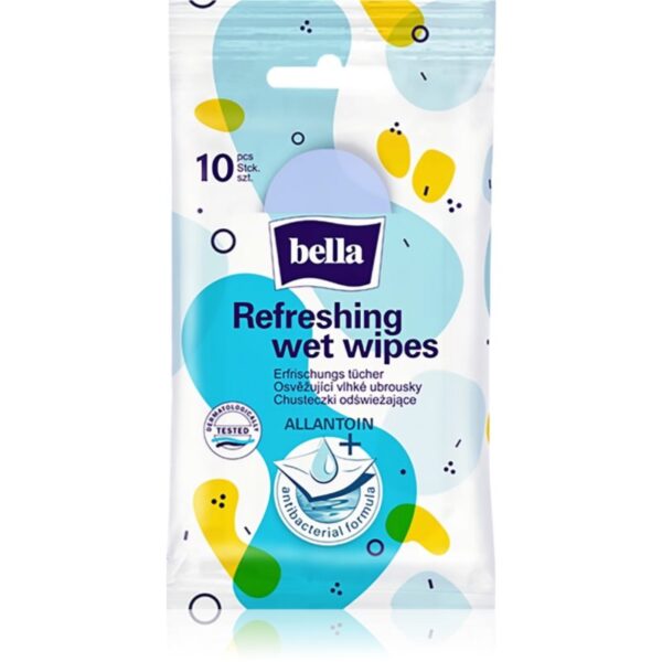 BELLA Refreshing wet wipes Servetele umede cu efect revigorant 10 buc-Țena
