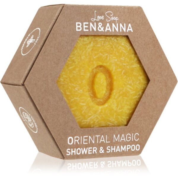 BEN&ANNA Love Soap Shower & Shampoo șampon uscat și gel de duș 2în1 Oriental Magic 60 g-ro