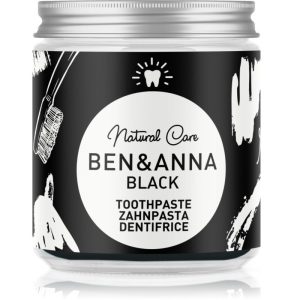 BEN&ANNA Natural Toothpaste Black pastă de dinți în borcan de sticlă cu cărbune activ 100 ml-ro